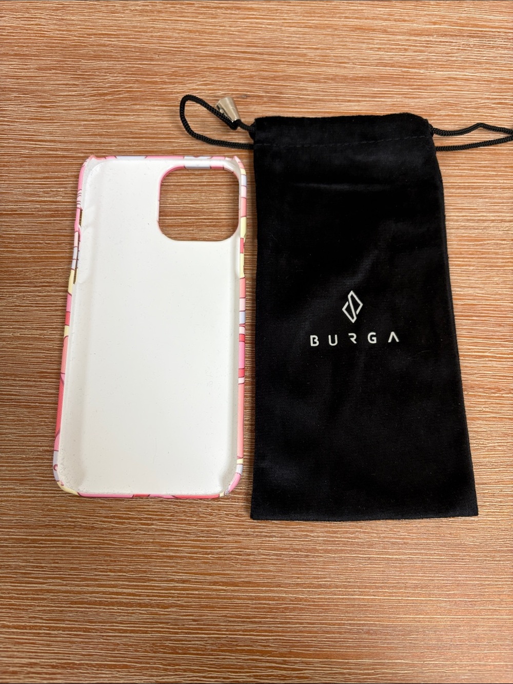 Burga Pink Retro Floral iPhone 13 Pro Max Case - Picture 2 of 2